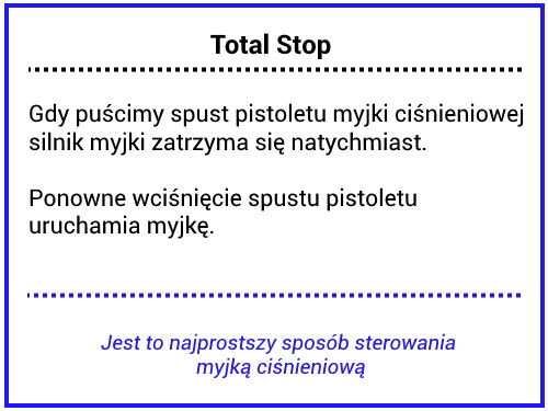 System sterowania myjką - Total Stop