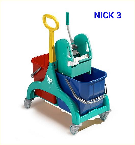 wózek NICK 2 x 25 l z uchwytem